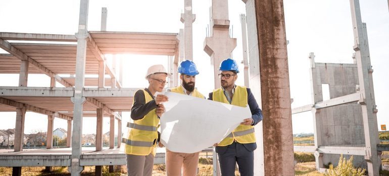 men on the construction site
