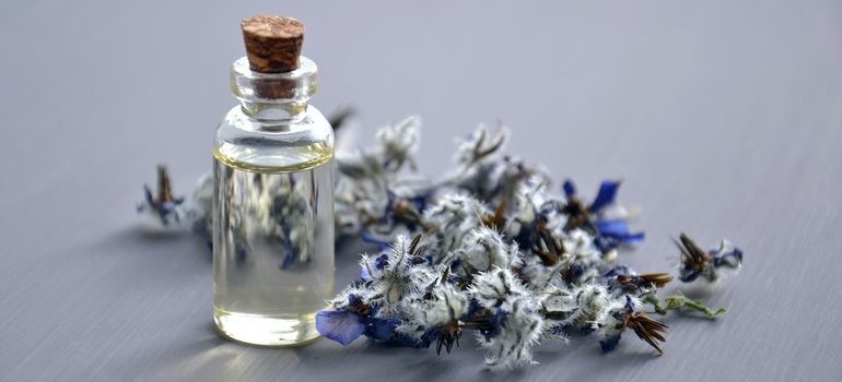 Dried lavender.