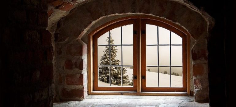 An attic window.