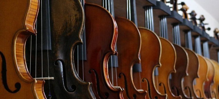 Violins to pack for a move to Bellevue WA.