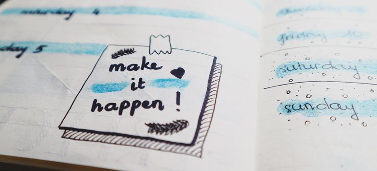 Planner with a plan to make moving more time-efficient
