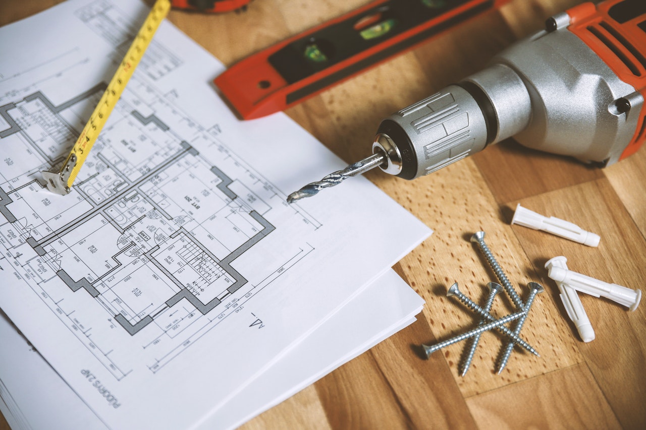 Renovations plans and power tools