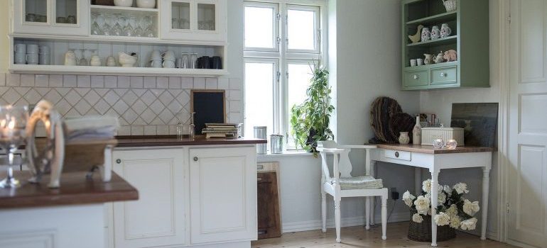 A clean kitchen.