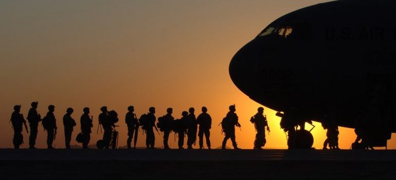 Line of soldiers