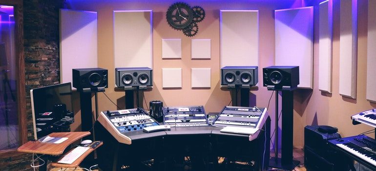A studio you can set up if you make room for an in-house music studio.