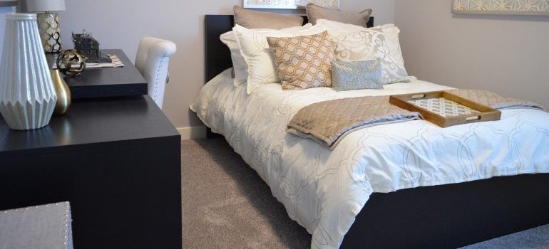 A bedroom. 