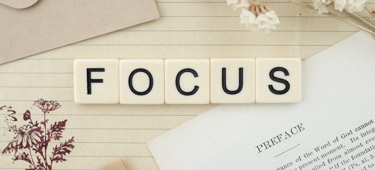 The spelling of the word focus.
