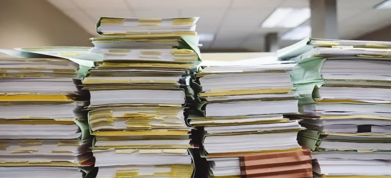 piles of paperwork