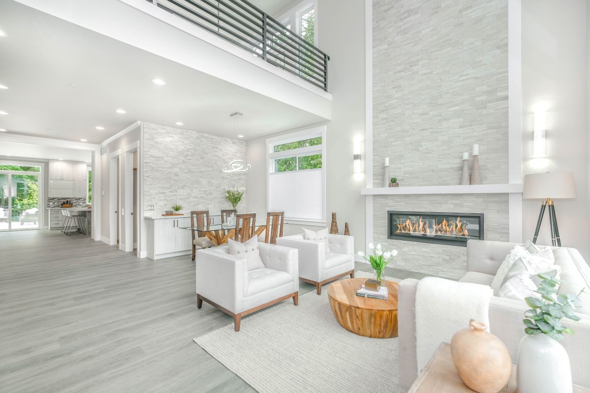An example of home staging with self storage