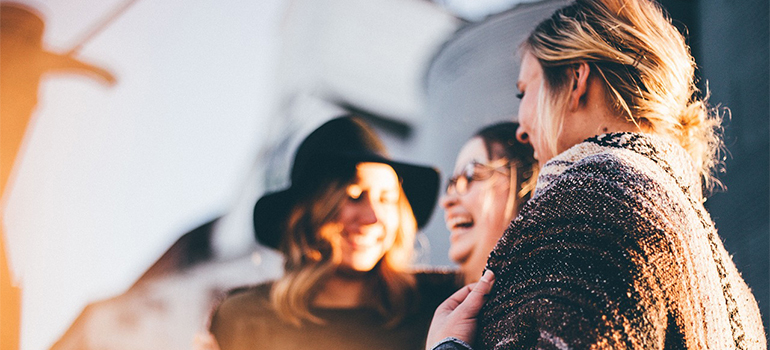 friends laughing