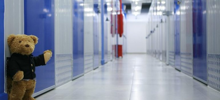 inside of a storage facility