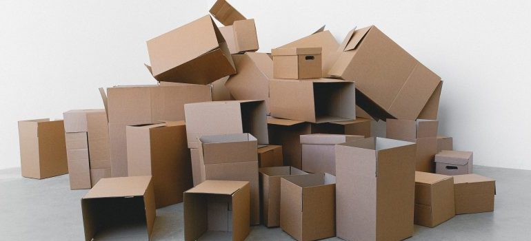 some of the must-have storage supplies - cardboard boxes