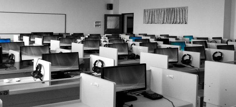 an empty office