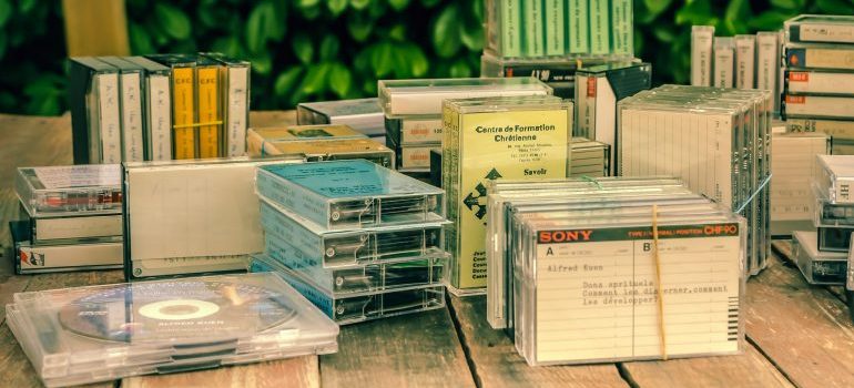 grouped items, showing how to be properly storing family keepsakes