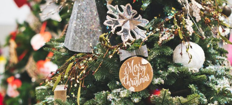 Decoration on Christmas tree