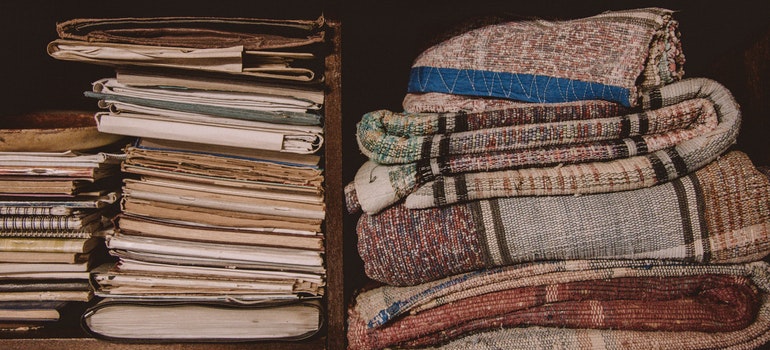 Blankets and books