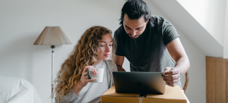A couple searching the net for the end of summer of simmer storage ideas
