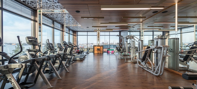 A picture of an empty gym.