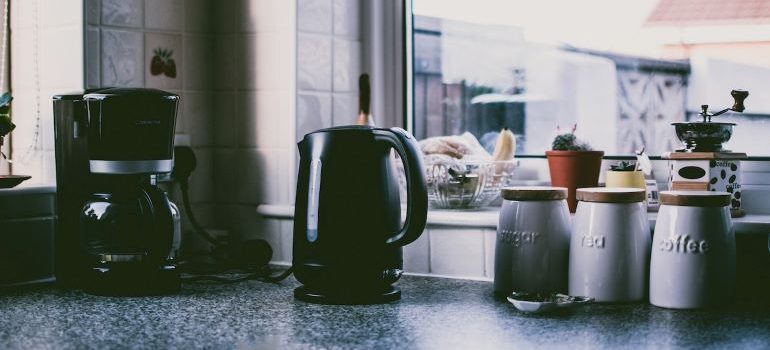 Few kitchen appliances visible is one of the space-saving tips for small apartments in Newcastle