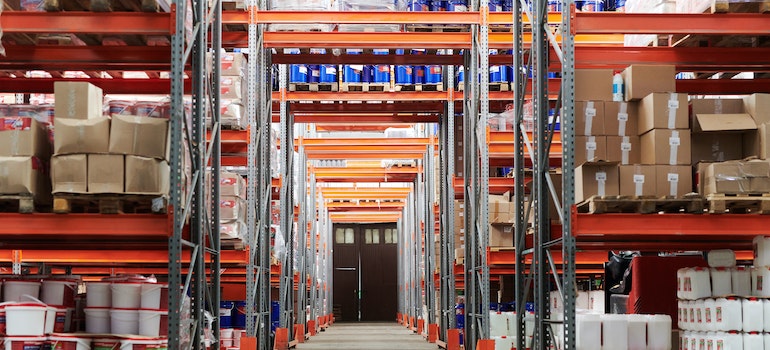 An organized storage facility indoors is how renting storage benefits local businesses