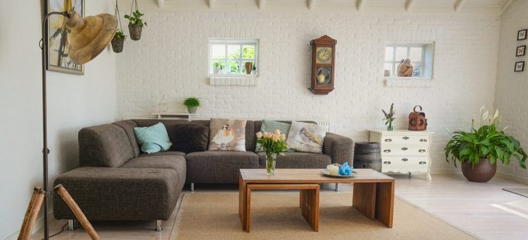 Room with furniture where you can research how portable storage can help sell your WA home