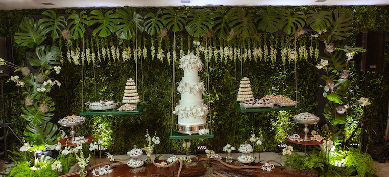 A table at an exhibition presented with the help of portable storage for WA events