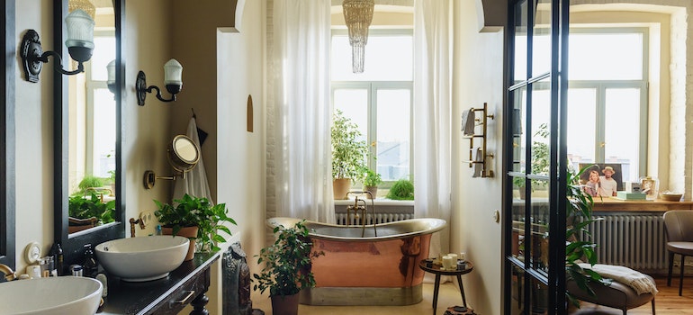 a big bathroom