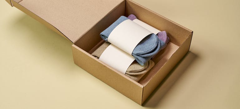 Socks in a Cardboard Box Packaging