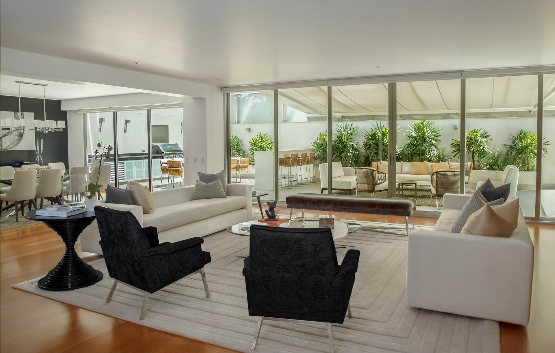 Living dining room and patio symbolizing the role of portable storage rental in Newcastle WA real estate