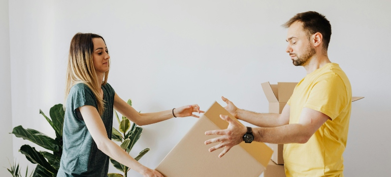 a woman trying to help a friend move from Seattle to Shoreline