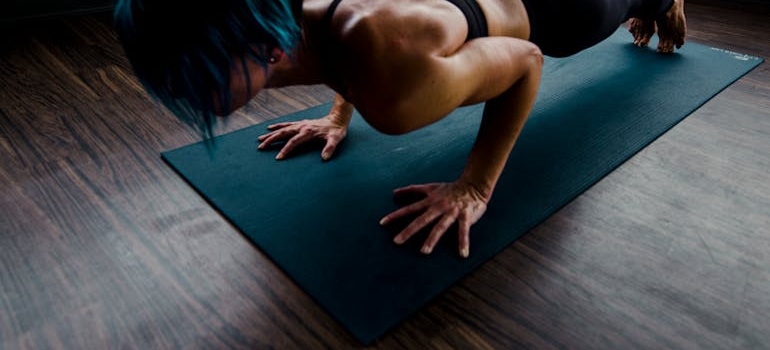 Woman Doing Push-Ups