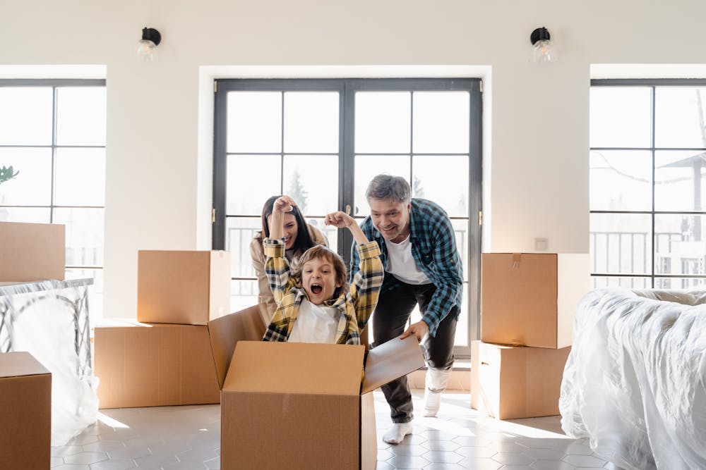 Photo of a Kid Inside the Box