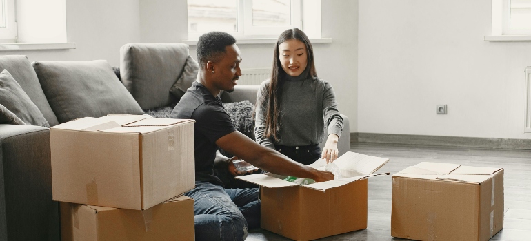 couple talking about How to store their shoes