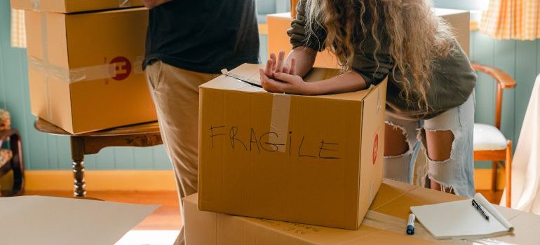 couple moving